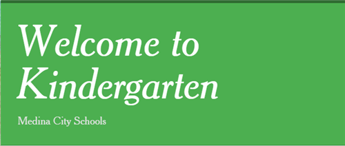 Welcome to Kindergarten Newsletter